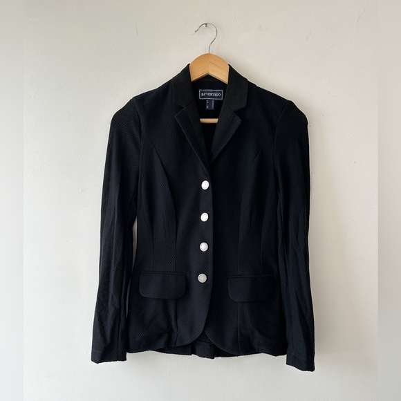 Equestrian Blazer - B//Vertigo - Gabrielle Womens Mesh Show Jacket - Black S-6 - Picture 2 of 12